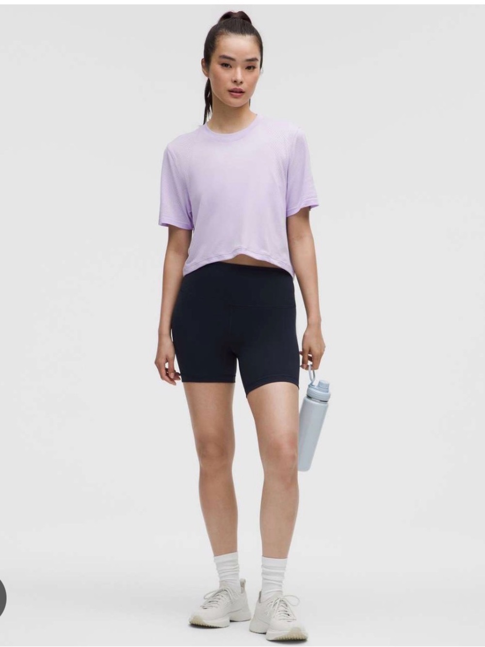 Lululemon Swiftly Tech High Low Cropped Short Sleeve Tee Shirt